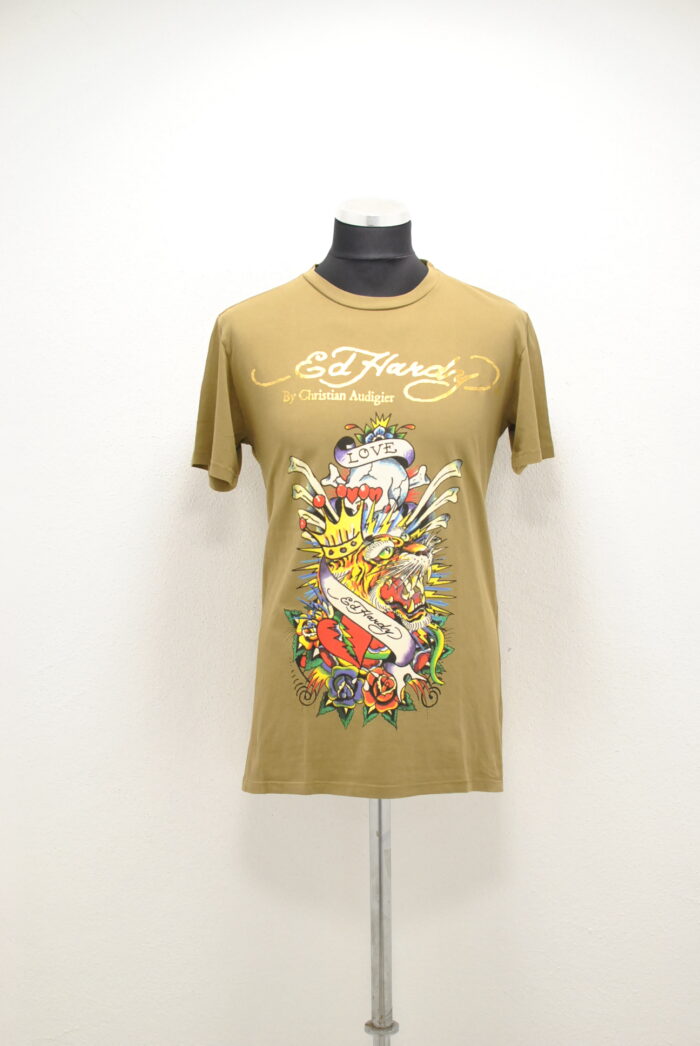 Ed Hardy tricou de bumbac elastic , pentru barbati marimea L - imagine 1
