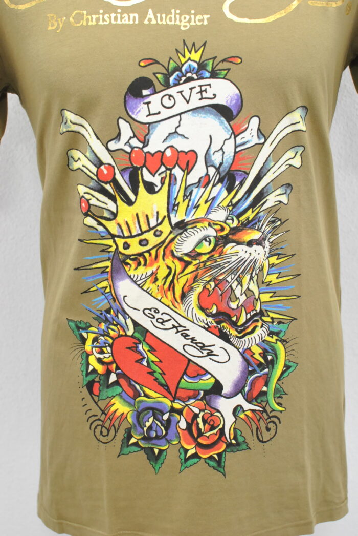 Ed Hardy tricou de bumbac elastic , pentru barbati marimea L - imagine 2