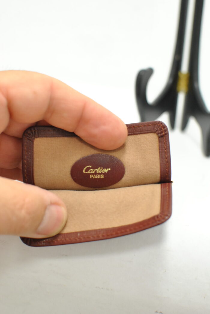 Cartier Paris husa vintage de piele pentru ochelari - imagine 2