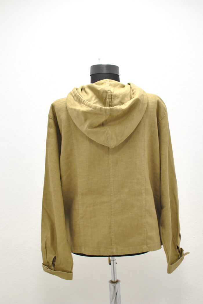 Jasmin geaca cu gluga din material Ramie , marimea L/XL - imagine 2