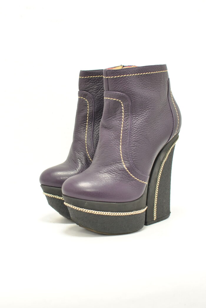 Gianmarco Lorenzi ghete de piele pentru femei marimea 36/37 sau 24 cm - imagine 2