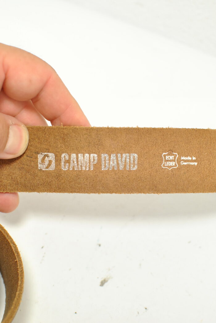 Camp David curea de piele cu catarama metalica , pentru barbati - imagine 8