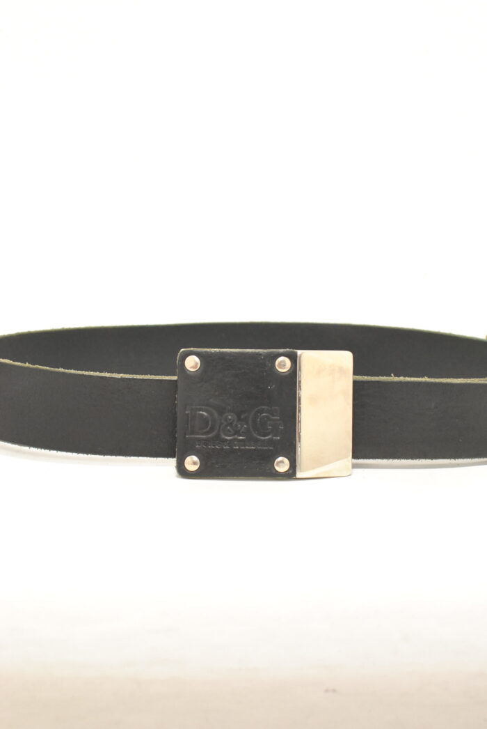 D&G curea vintage de piele model unisex - imagine 4