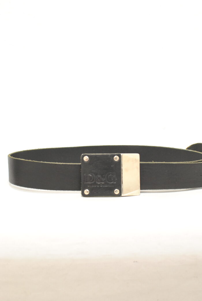 D&G curea vintage de piele model unisex - imagine 2