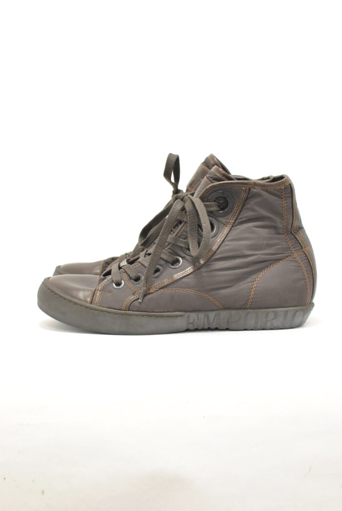 Emporio Armani bascheti de piele + textil model unisex marimea 40 - imagine 1