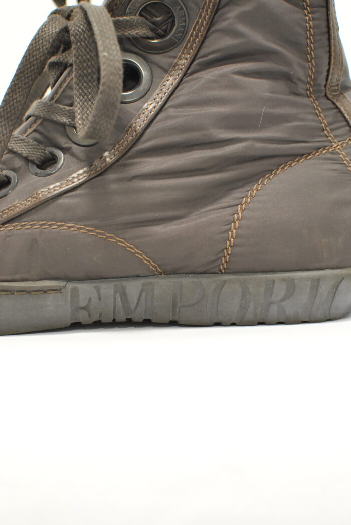 Emporio Armani bascheti de piele + textil model unisex marimea 40 - imagine 3