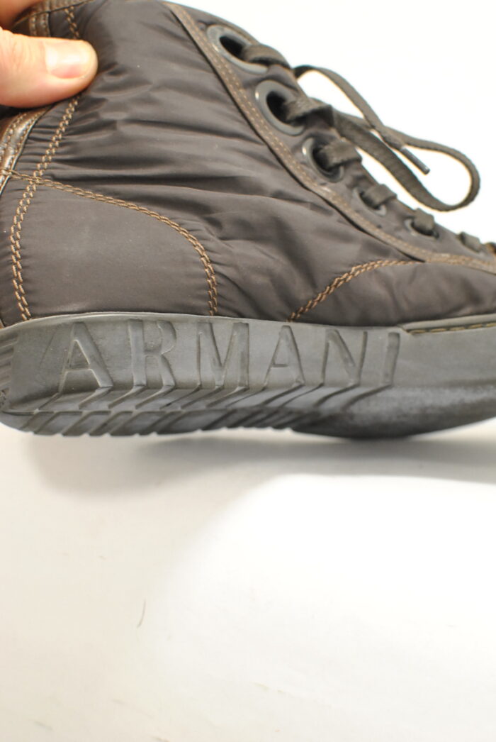 Emporio Armani bascheti de piele + textil model unisex marimea 40 - imagine 2