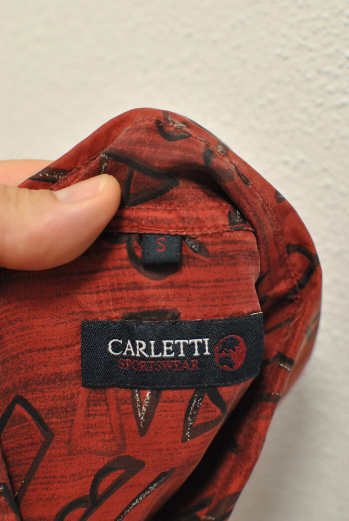 Carletti camasa vintage de matase naturala pentru barbati , marimea M/L - imagine 4