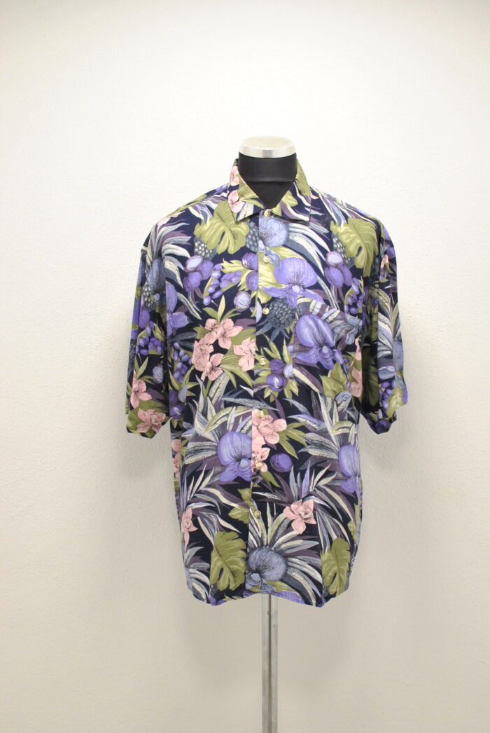 Dimensioni Uomo camasa vintage cu imprimeu floral , marimea XL - imagine 1