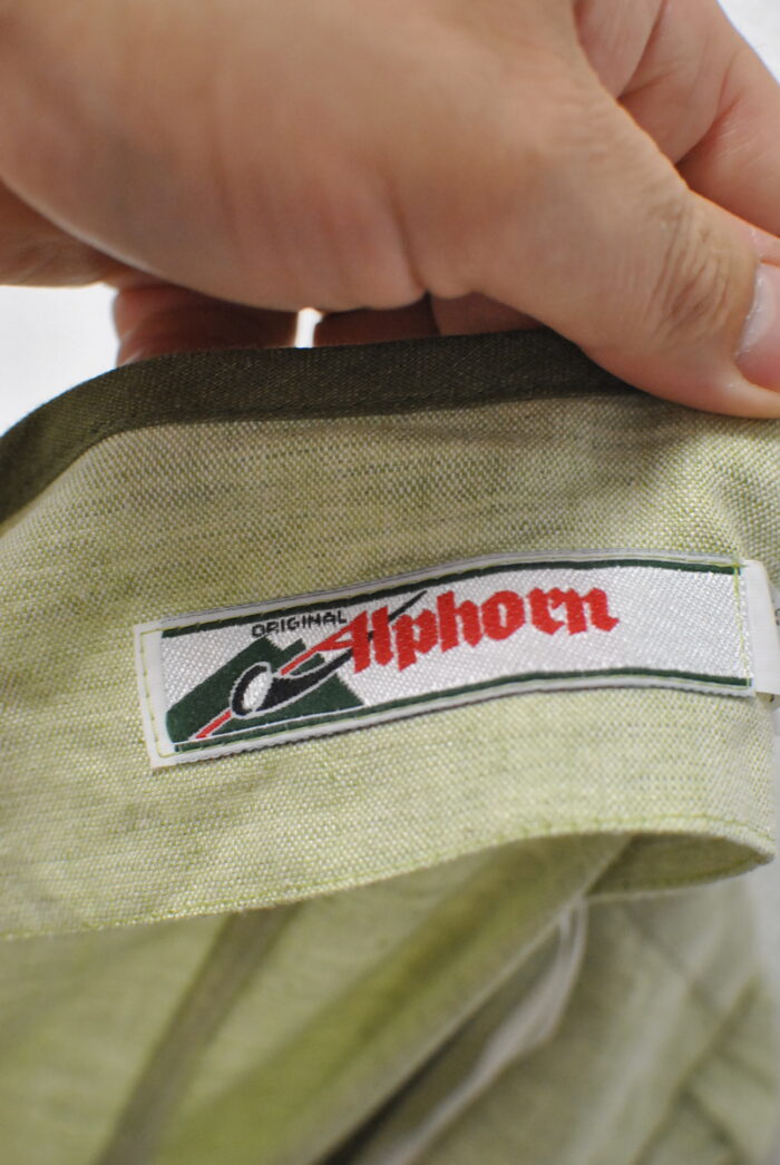 Alphorn rochie vintage de Linen blend , traditionala Tyrol marimea XL - imagine 5