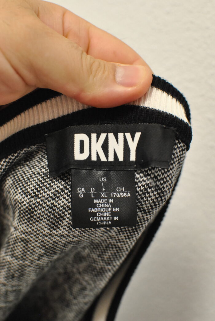 DKNY rochie tricotata , cu logo , material mai gros de toamna/iarna marimea L/XL - imagine 5