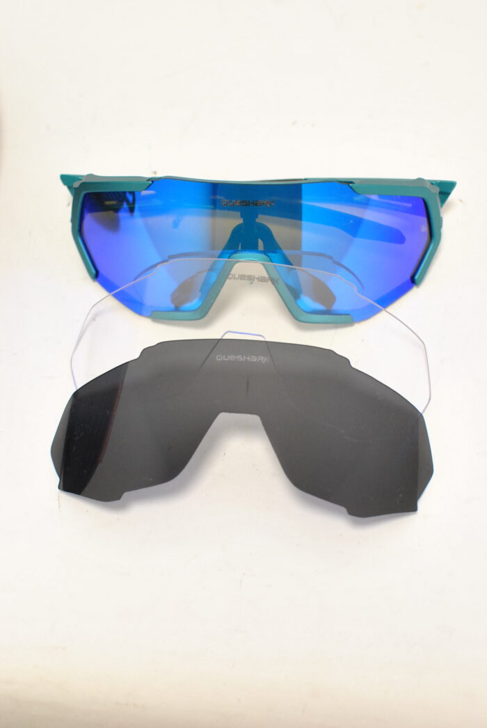 QueShark ochelari polarizati sport , biciclisti, outdor , cu 3 seturi de lentile schimbabile - imagine 7