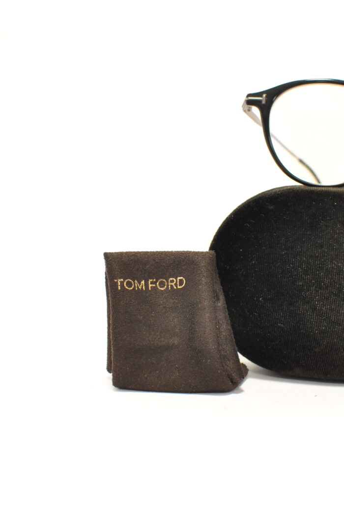 Tom Ford TF5528 rame metalice de ochelari de vedere cu lentila fara dioptrie , blue light protection pentru calculator , model unisex - imagine 4