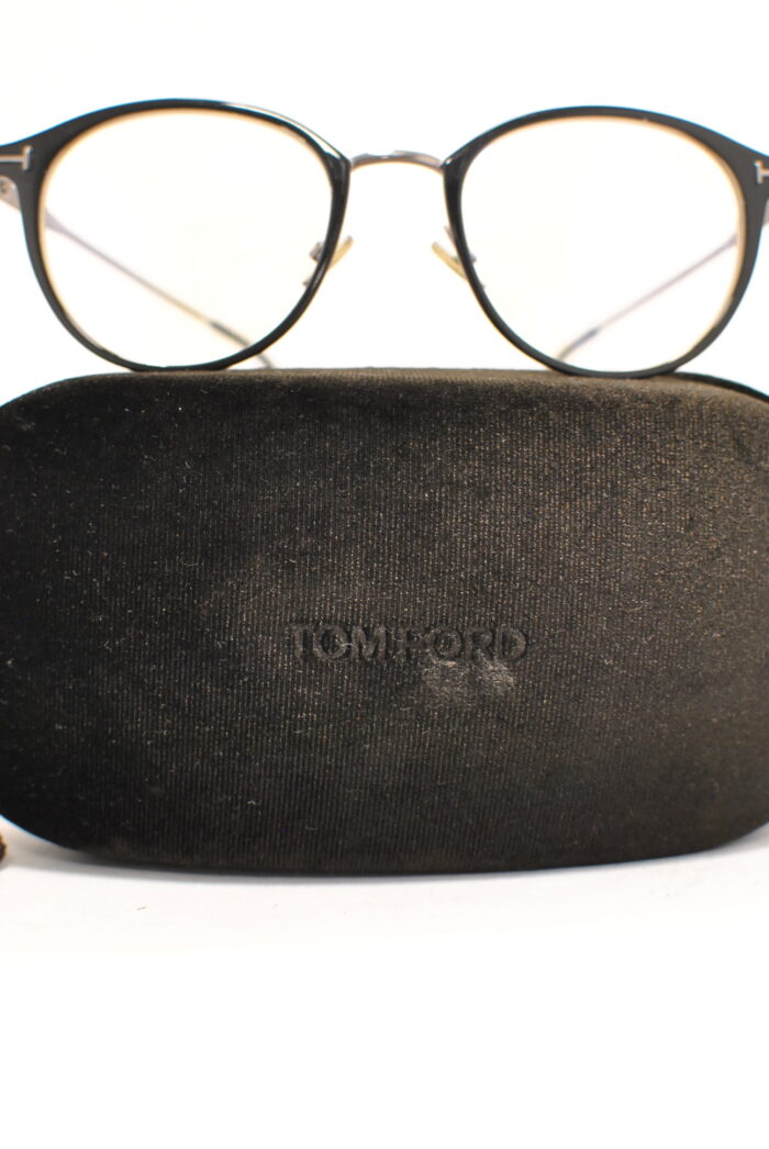 Tom Ford TF5528 rame metalice de ochelari de vedere cu lentila fara dioptrie , blue light protection pentru calculator , model unisex - imagine 5