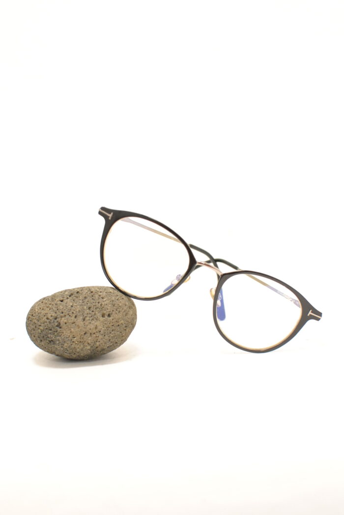 Tom Ford TF5528 rame metalice de ochelari de vedere cu lentila fara dioptrie , blue light protection pentru calculator , model unisex - imagine 6