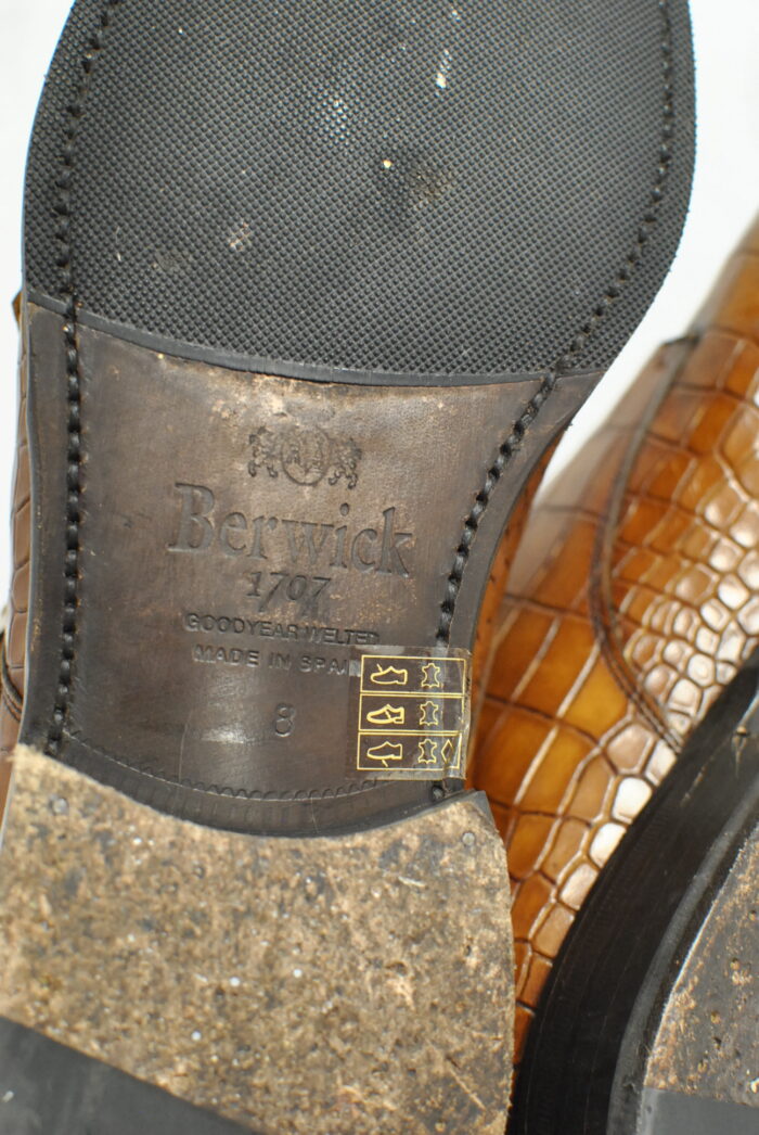 Berwick pantofi de piele embosata , marimea 41/42 sau 28 cm - imagine 11