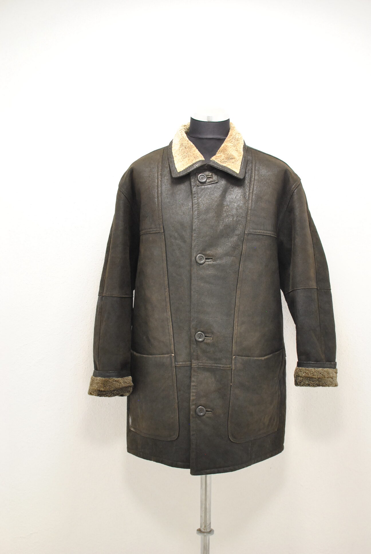 DSC_0148 Paolo Negrato cojoc vintage din blana de miel , pentru barbati , marimea XL - imagine 1