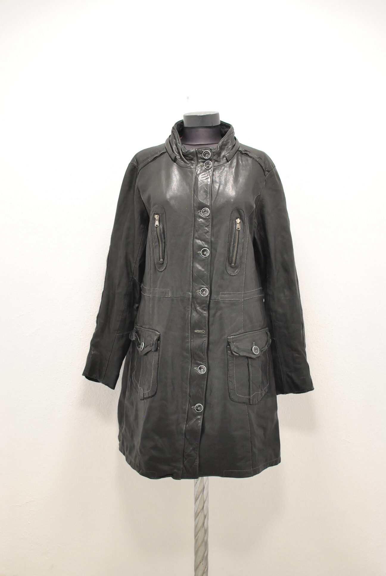 DSC_0057 Redskins parka vintage de piele , pentru femei marimea L - imagine 1